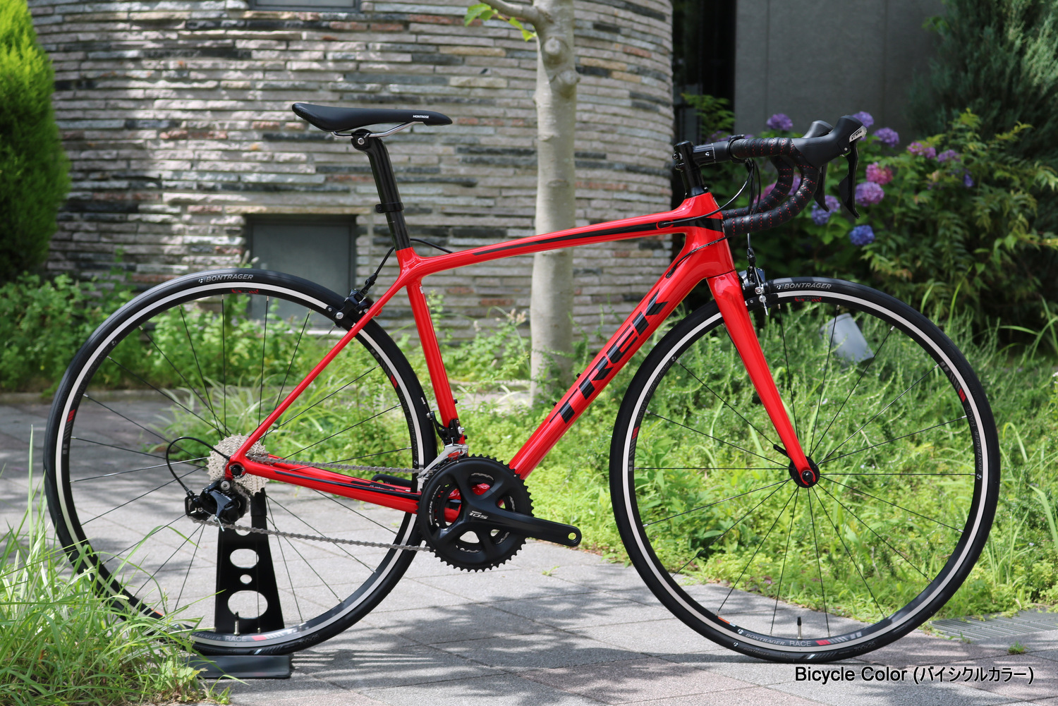 トレック 赤 ロードバイク - 自転車